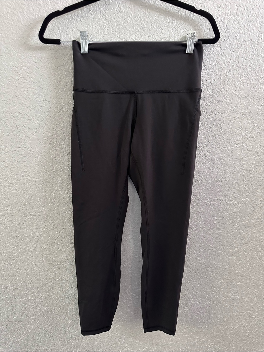 Lululemon Fast and Free High-Rise Crop 23” Leggings Black Size 8